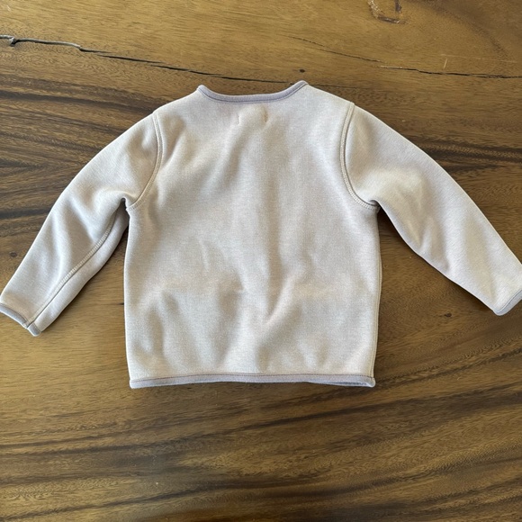 Peek Cozy Tan Mauve Button-Up Cardigan Jacket 18-24M - Picture 2 of 5